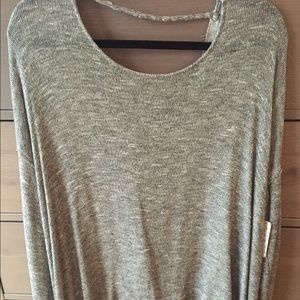 Free People Open Back Shirt