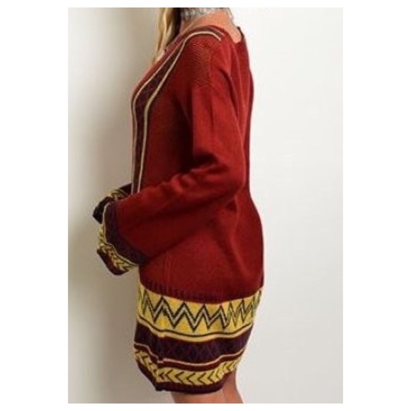 ๐ Anniversary Sale ๐ Boho Sweater Dress - Picture 3 of 4