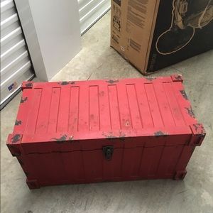 Red vintage chest