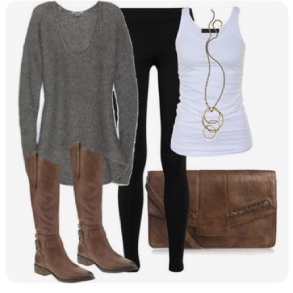 Last pair✔️High-waist fleece lined leggings - Picture 2 of 2