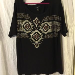 Over sized printed shirt