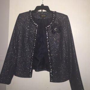 *NEW *TAHARI Navy Blue Suit Jacket
