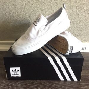 (adidas) match court slip on shoes.