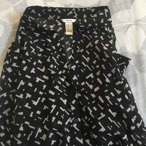 Black & Cream blouse