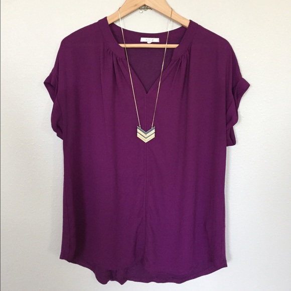 Pleione purple blouse