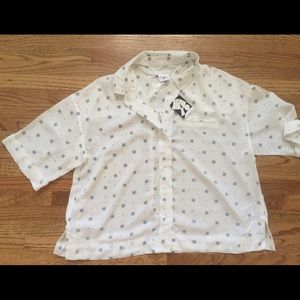Urban outfitters, cropped shirt