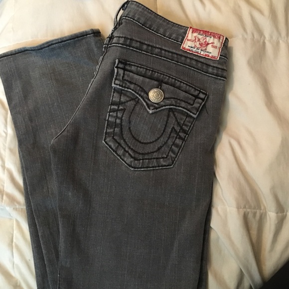 TRUE RELIGION GREY JEANS!