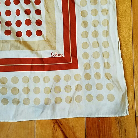 🎁 3for$18 Vintage polka dot Echo scarf - Picture 3 of 4