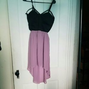 high low cutout dress