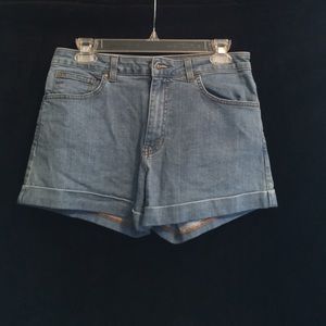Denim shorts. WORN ONE TIME