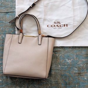 Coach Madison Saffiano Leather North South Tote