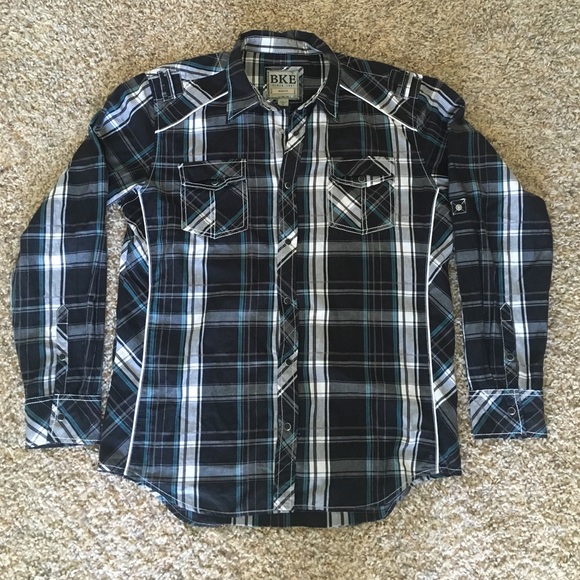 BKE slim fit button up shirt.