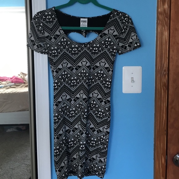 Victoria's Secret Pink black & white Aztec dress