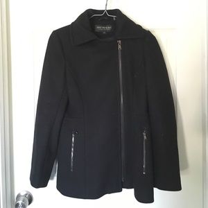 Kristen Blake black winter coat