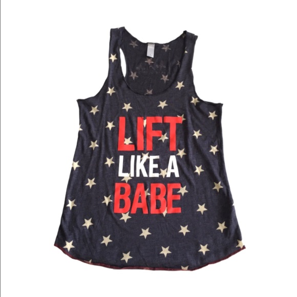 Barbell Babes Tops - 🆕 Barbell Babes Stars CrossFit Workout Tank S