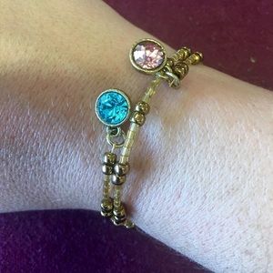 Birthstone wrap bracelet