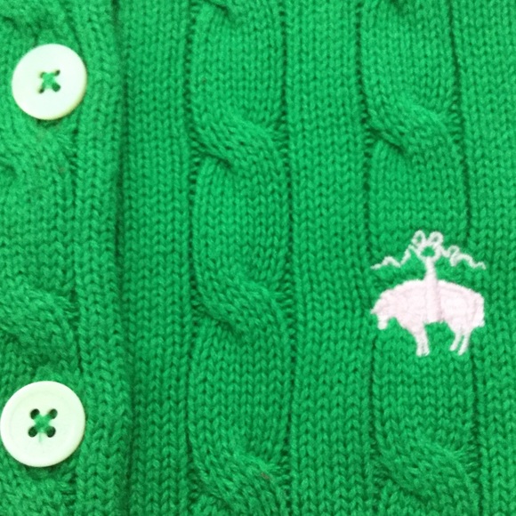 Brooks Bros. green cardigan, XS girl - Picture 3 of 3