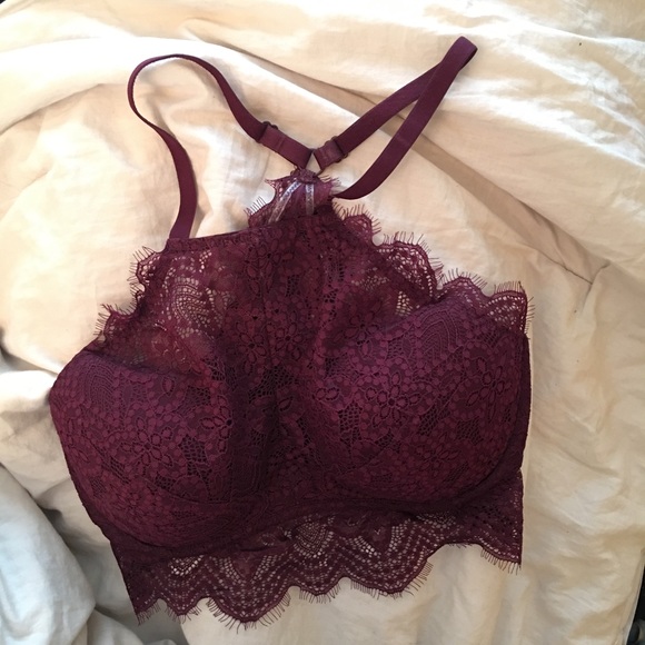 Pink Victoria's Secret eyelash bralette