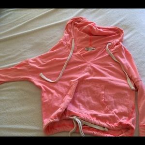 adorable orangey pink hoodie!