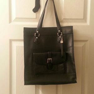 Large black Coach tote