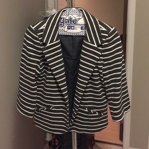 Express striped blazer