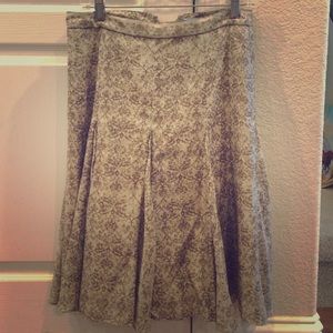 Tan pleated Antonio Melani skirt