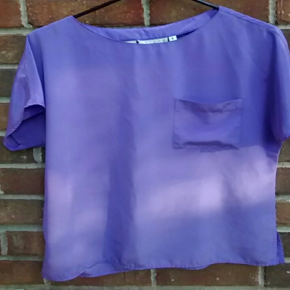 Vintage 80s Violet Blouse