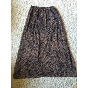 Patterned Maxi Skirt