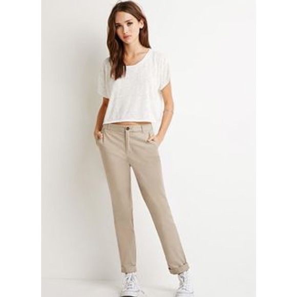 NWOT forever 21 chino khaki pants!