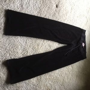 Juicy couture L black velour sweat pants