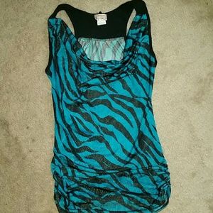 Blue Zebra Top