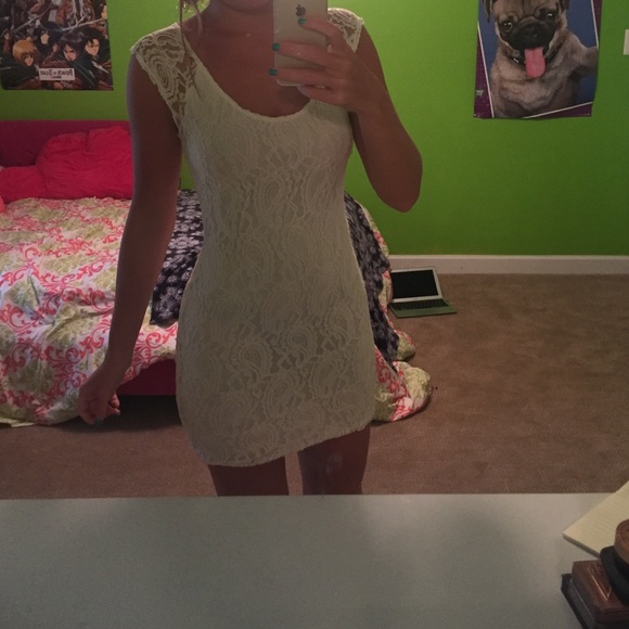 White detailed dress.
