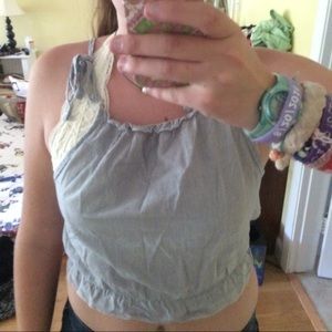 brand new pinstriped crop top!