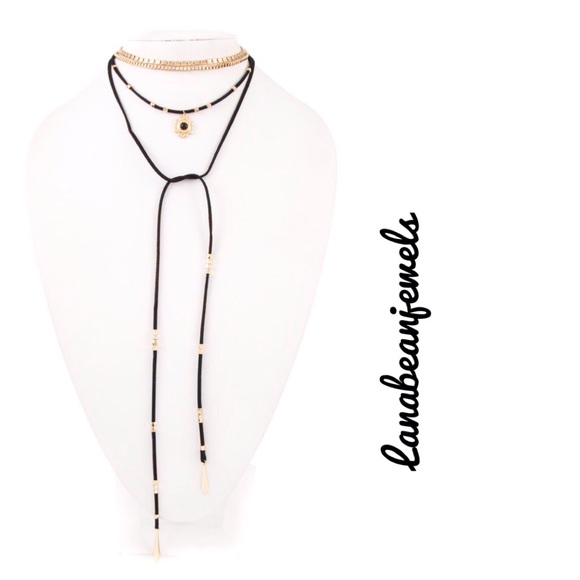 🎉SALE🎉Black and gold layered choker - Picture 2 of 2