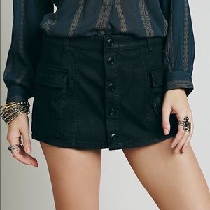 (NWOT) Free People Button-up Skort