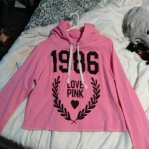 Lightweight Pink Victoria's secret sweatershirt