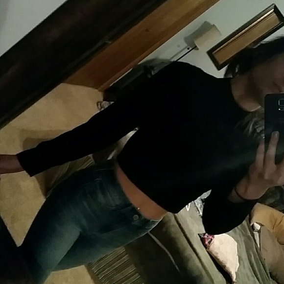 Asos  black long sleeve turtle neck