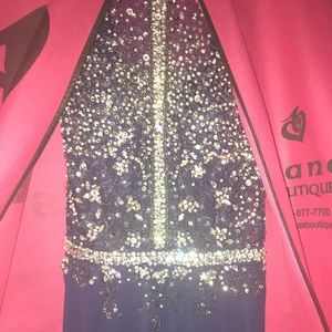 Navy blue prom dress