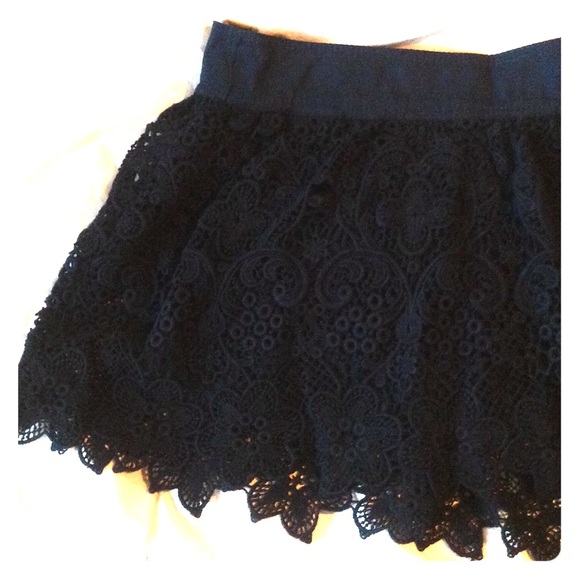 Navy lace skirt. Perfect condition