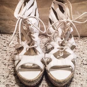White strappy sandal