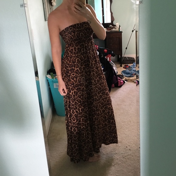 Cheetah Print Maxi Dress