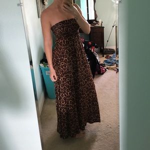 Cheetah Print Maxi Dress