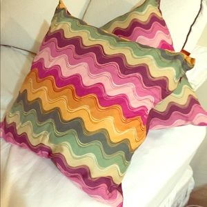 Two Authentic Missoni Home pillows