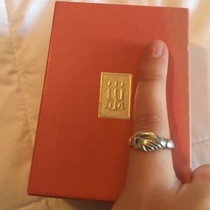 James Avery friendship ring shaking hands