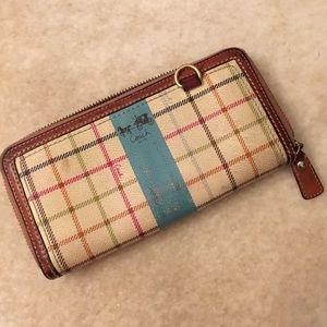 Coach Plaid Wallet