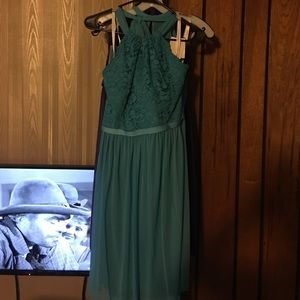 Dress formal Malibu blue halter top