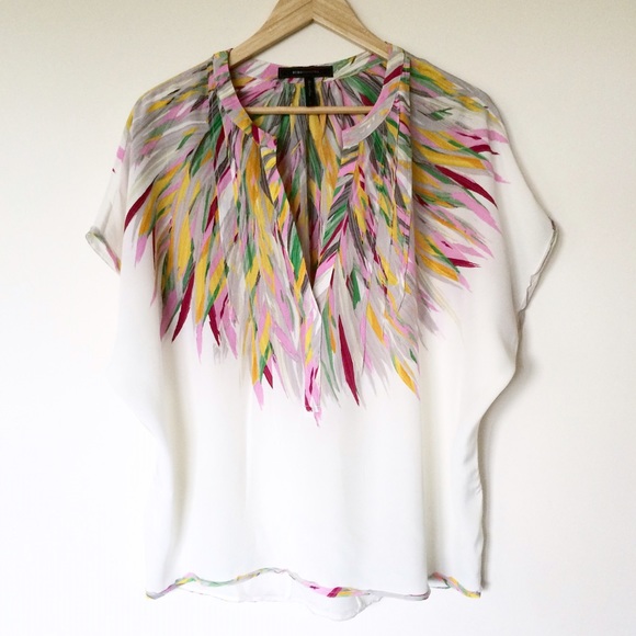 BCBGMaxAzria Tops - Bcbgmaxazria 100% silk blouse tunic top