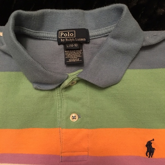 (Sold) Polo Short Sleeve Shirt, Boys Size Large - Picture 2 of 4