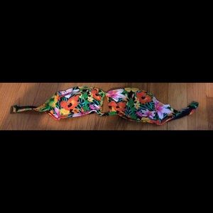 jungle print bandeau bathing suit!