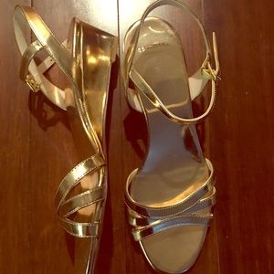 Cole Haan Gold Sandal